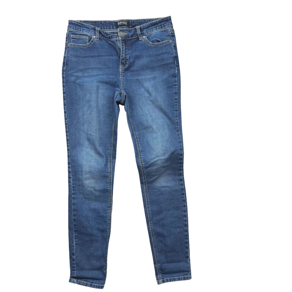 Buffalo David Bitton Skinny Jeans 6 28 Mid Rise Medium Wash‎ Blue Stretch Denim